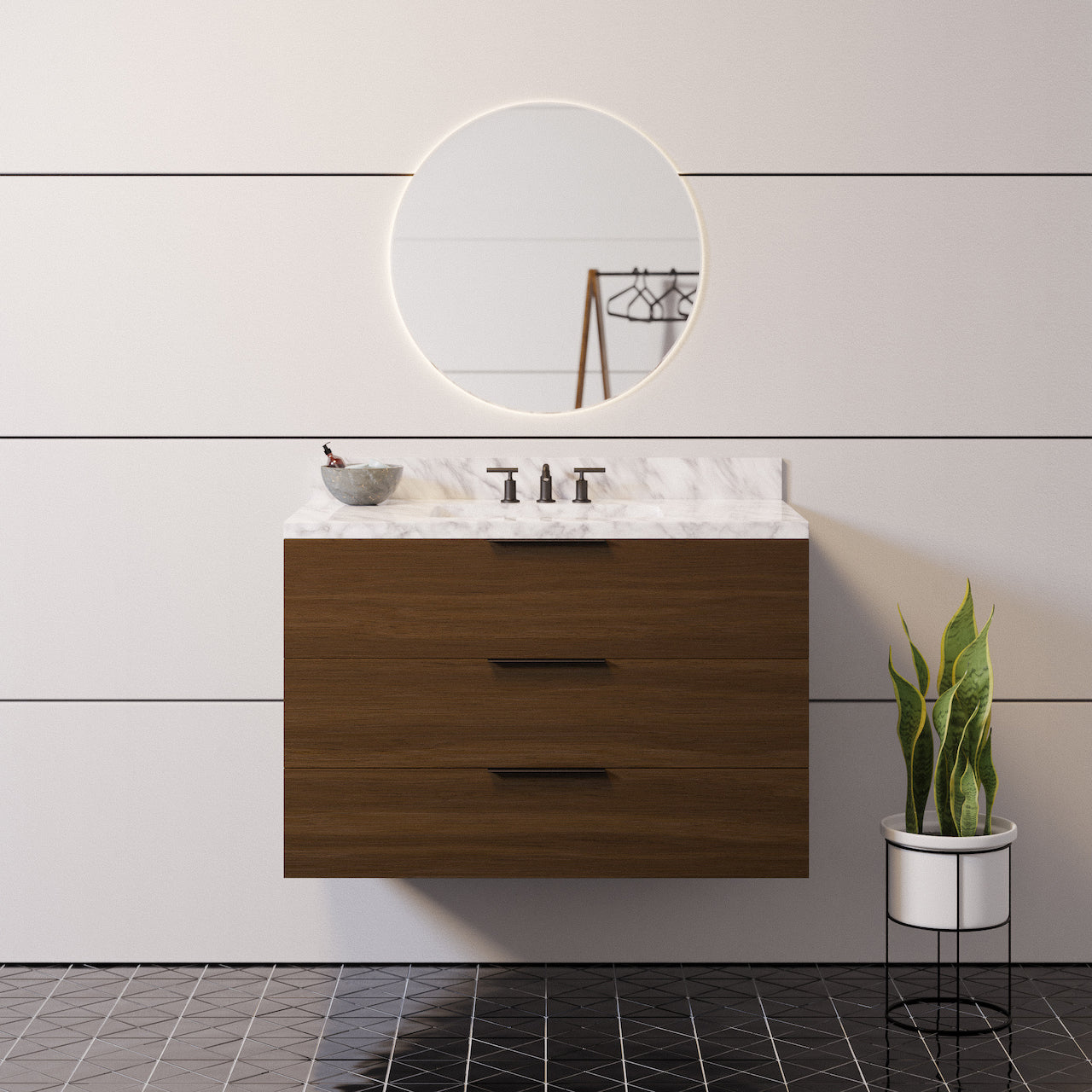 Wall deals mounted vanities