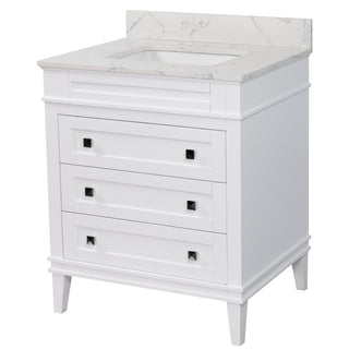 Eleanor 30-inch Vanity with Engineered Marble Top