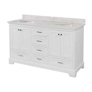 Harper 60-inch Double Vanity with Engineered Marble Top