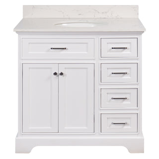 Aria 36-inch Vanity with Engineered Marble Top