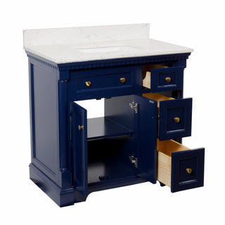 Sydney 36-inch Vanity with Engineered Marble Top