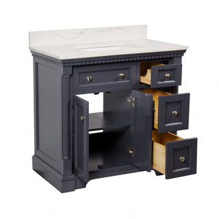 Sydney 36-inch Vanity with Engineered Marble Top