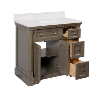 Sydney 36-inch Vanity with Engineered Marble Top