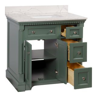 Sydney 36-inch Vanity with Engineered Marble Top