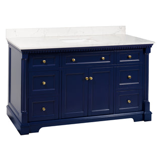 Sydney 60-inch Single Vanity with Engineered Marble Top