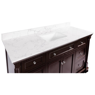 Sydney 60-inch Single Vanity with Engineered Marble Top