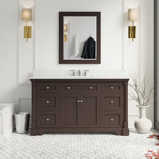 Sydney 60-inch Single Vanity with Engineered Marble Top