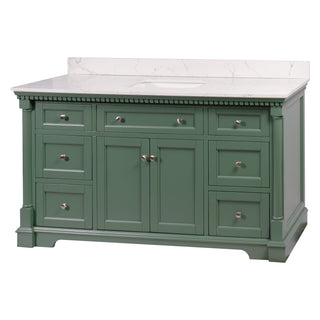 Sydney 60-inch Single Vanity with Engineered Marble Top