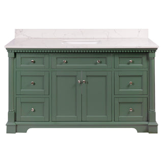 Sydney 60-inch Single Vanity with Engineered Marble Top