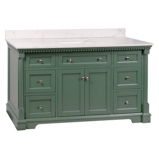 Sydney 60-inch Single Vanity with Engineered Marble Top