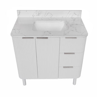 Utopia 36-inch Vanity with Engineered Marble Top