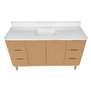 Utopia 60-inch Single Vanity with Engineered White Top