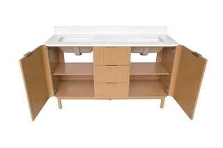 Utopia 60-inch Double Vanity with Engineered White Top