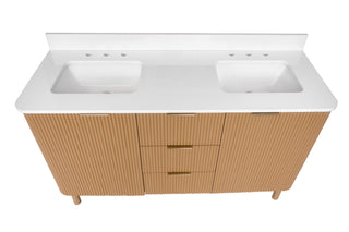 Utopia 60-inch Double Vanity with Engineered White Top