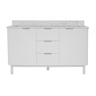 Utopia 60-inch Double Vanity with Engineered Marble Top