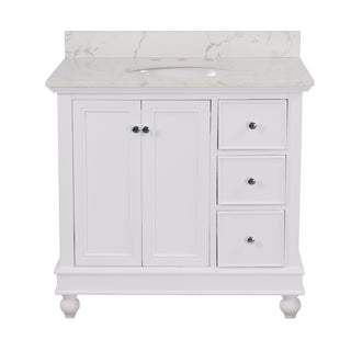 Bella 36-inch Vanity with Engineered Marble Top