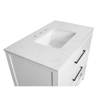 Hudson 36-inch Vanity with Engineered Marble Top