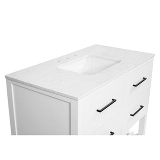 Hudson 42-inch Vanity with Engineered Marble Top