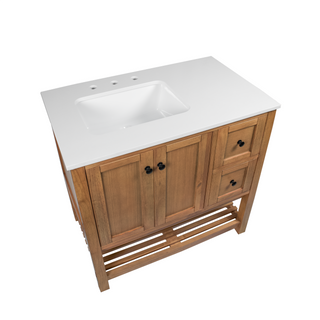 Lakeshore 36-inch Vanity with Engineered White Top