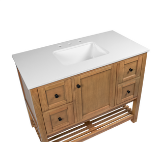 Lakeshore 42-inch Vanity with Engineered White Top