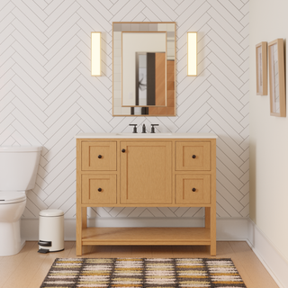 Lakeshore 42-inch Vanity with Engineered White Top