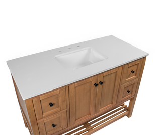 Lakeshore 48-inch Vanity with Engineered White Top