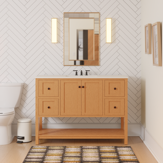 Lakeshore 48-inch Vanity with Engineered White Top