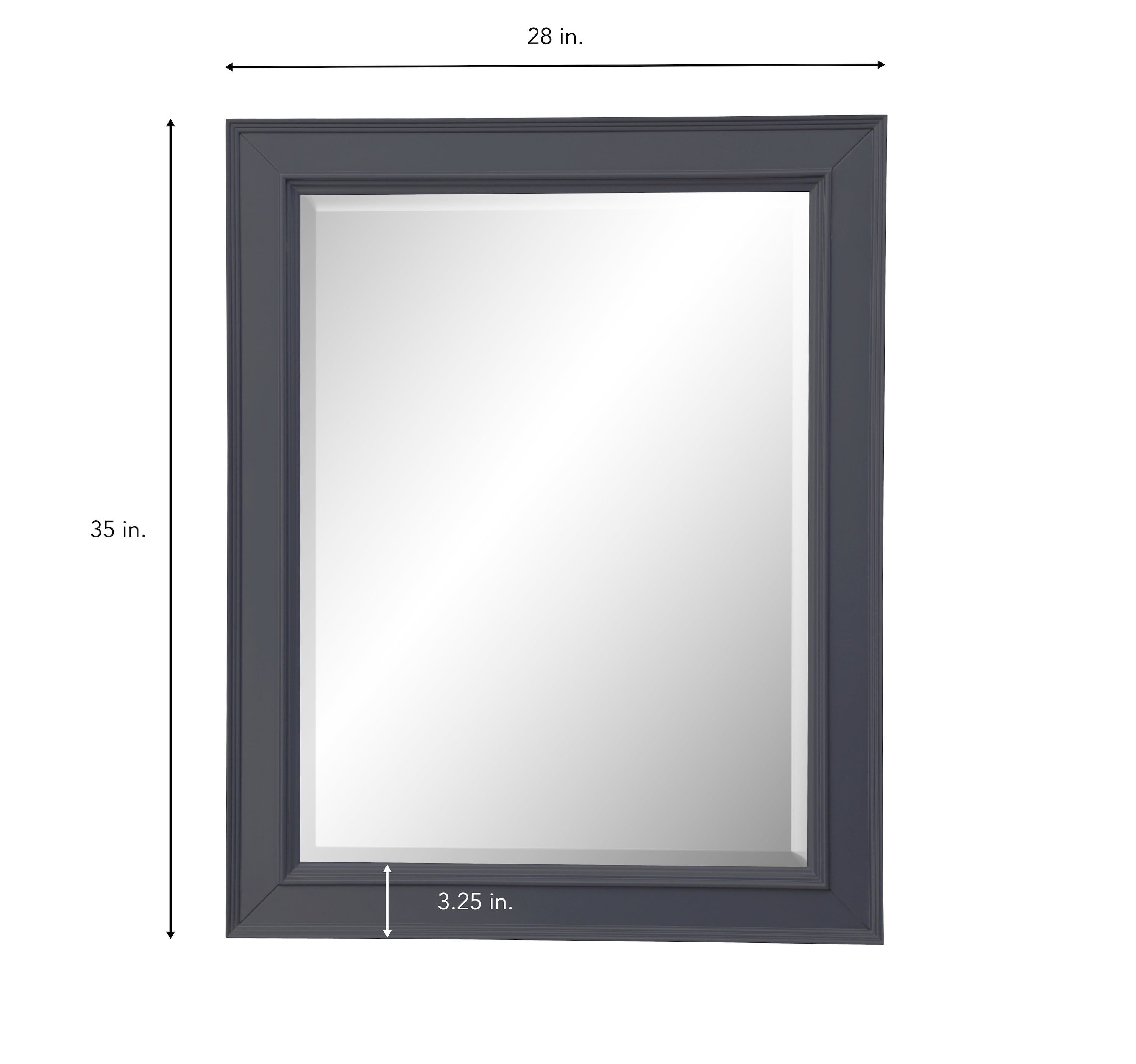 Napa 28-inch Wall Mirror (Marine Gray) – KitchenBathCollection